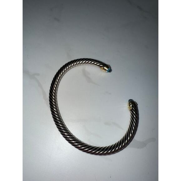 David Yurman Sterling Silver with Gold Accents Bracelet - Picture 1 of 5